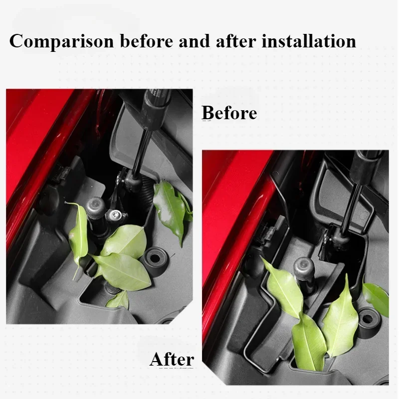Car Front Trunk Hood Water Guide Device Anti Clogging Cap Debris Filtration Protective Cover for Tesla Model 3 Highland