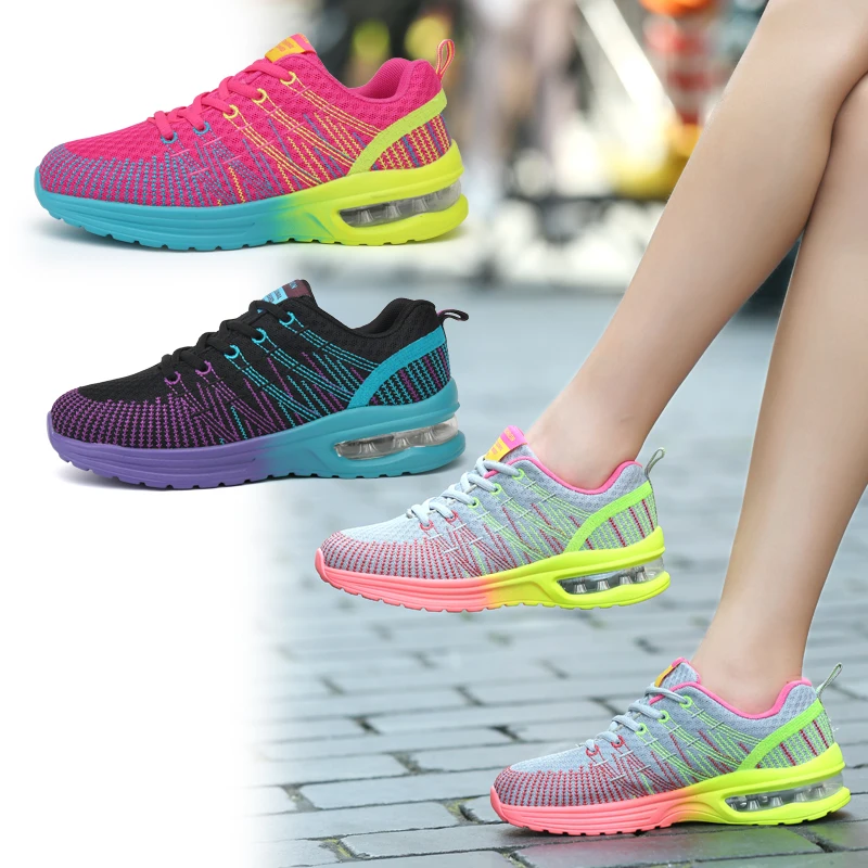 

Large Size 41 42 43 Women Marathon Running Shoes Air Cushioning Girls Athletic Sport Training Sneakers
