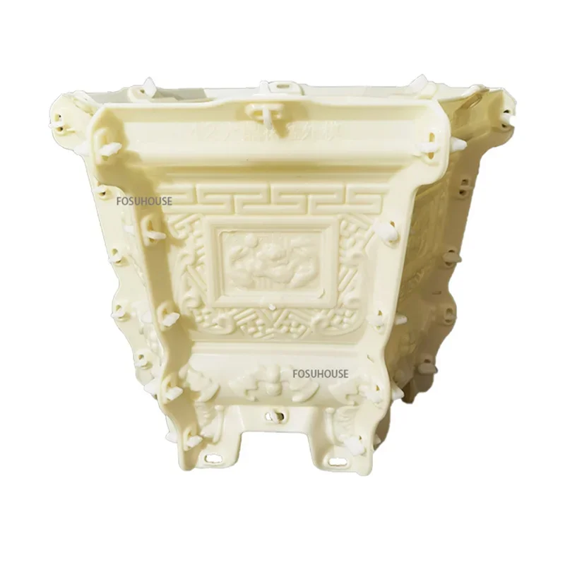 European Hexagonal Cement Flowerpot Mold Garden Balcony Bonsai Pot Template Concrete Cast-in-place DIY Plastic Flower Pot Mold