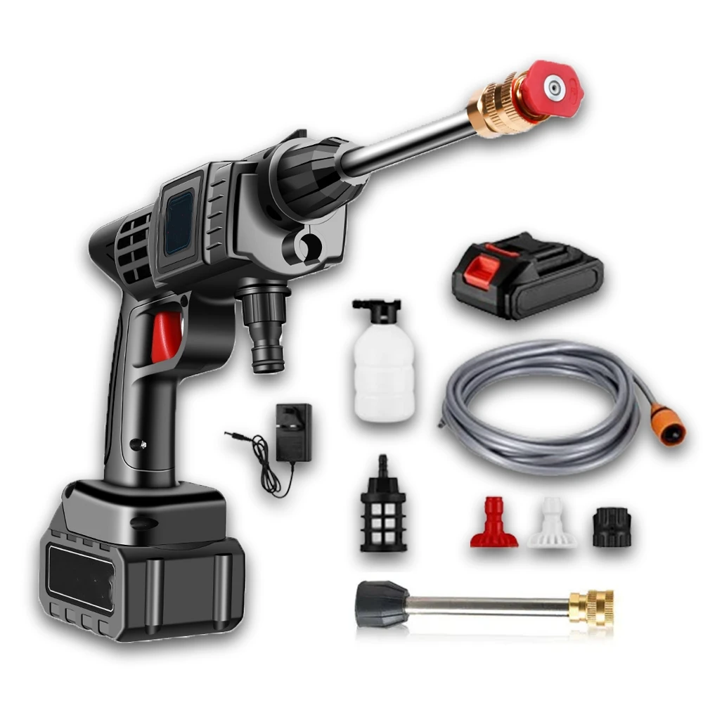 Factory High Pressure Car Washer Spray Water Gun 20000mAh Battery Foam Generator Car Washing Machine