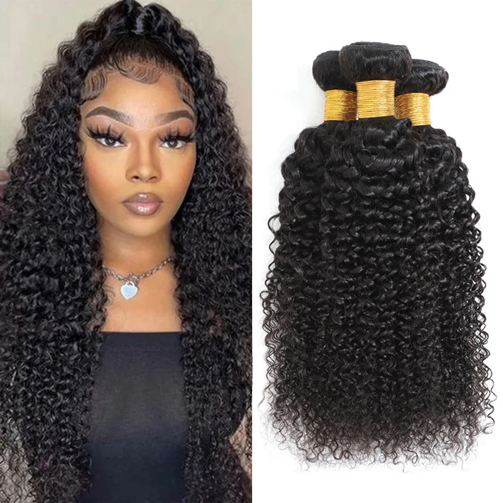 

Peruvian Kinky Curly Hair 1/3/4 Bundle Deals Human Hair Bundles Curly Human Hair Weave Bundles Weft Hair Extensions