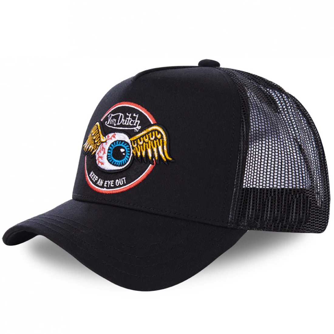  - Summer Embroidery Outdoor Baseball Cap Breathable Trucker Hat Sport Mesh Caps