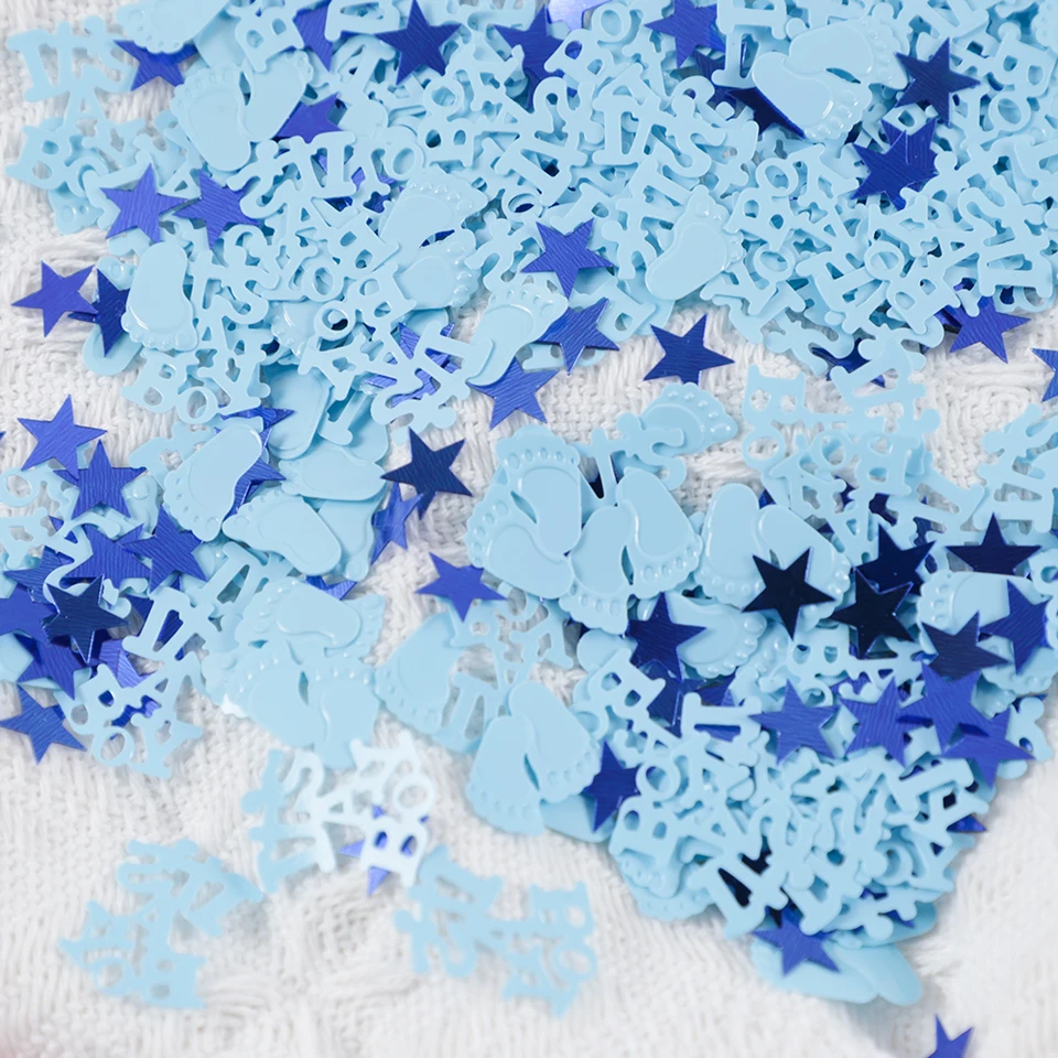 Paillettes Bleues It's A Boy - Confettis De Table En Forme D'étoile Pour Décoration De Fête Prénatale Ou D'anniversaire - 45 G