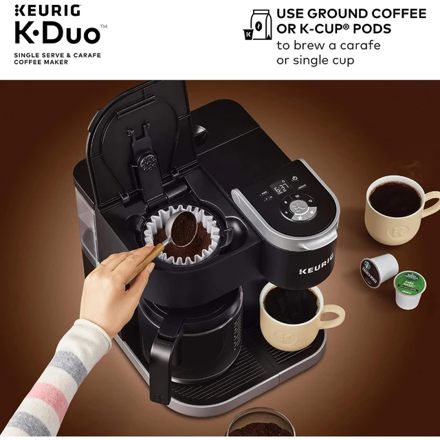 Keurig K-Duo Essentials Single Serve K-Cup Pod & Carafe Coffee Maker, Black coffee  maker machine - AliExpress