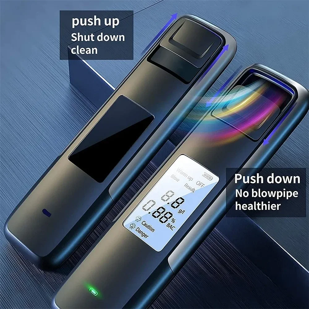 Non-Contact Alcohol Tester Digital Display Screen USB Rechargeable Breathalyzer Analyzer High Accuracy alcohol tester breathalyzer