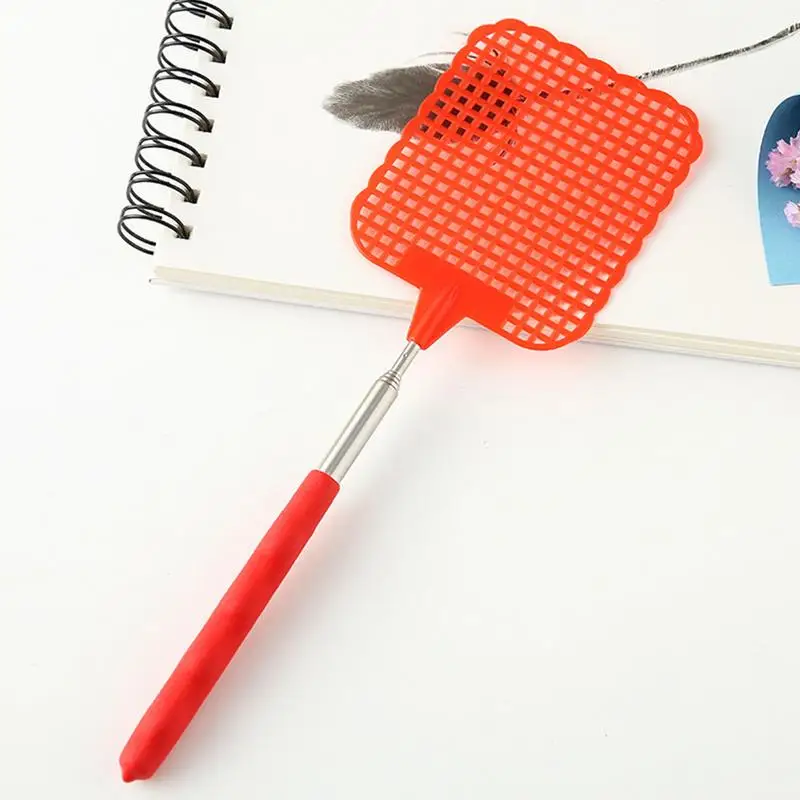Heavy Duty Fly Swatter Indoor Manual Fly Swatter Retractable Design Swatting Tool For Bedroom Living Room Home And