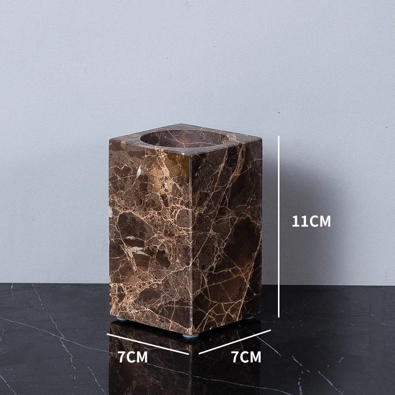 Emperador Dark Marble Bath Set Image 16