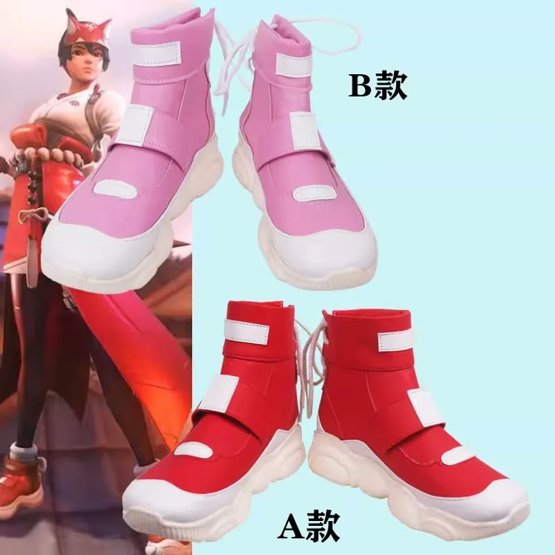 

Game Kiriko Boots Cosplay Anime Shoes Custom-made 35-48 Size