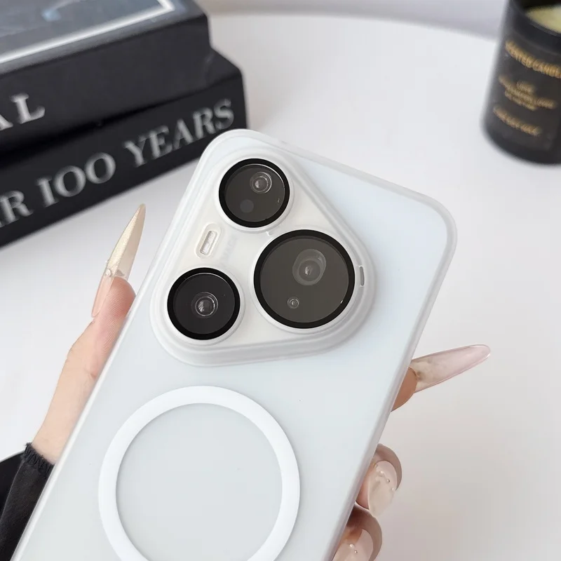 Magnetic Matte Shockproof Translucent Phone Case