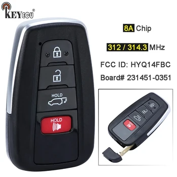 Keyforkess 314.3MHz 8A Chip 231451-0351 HYQ14FBC Smart Remote Key Fob per Toyota Highlander Rav4 Camry 2019 2020 2021 2022