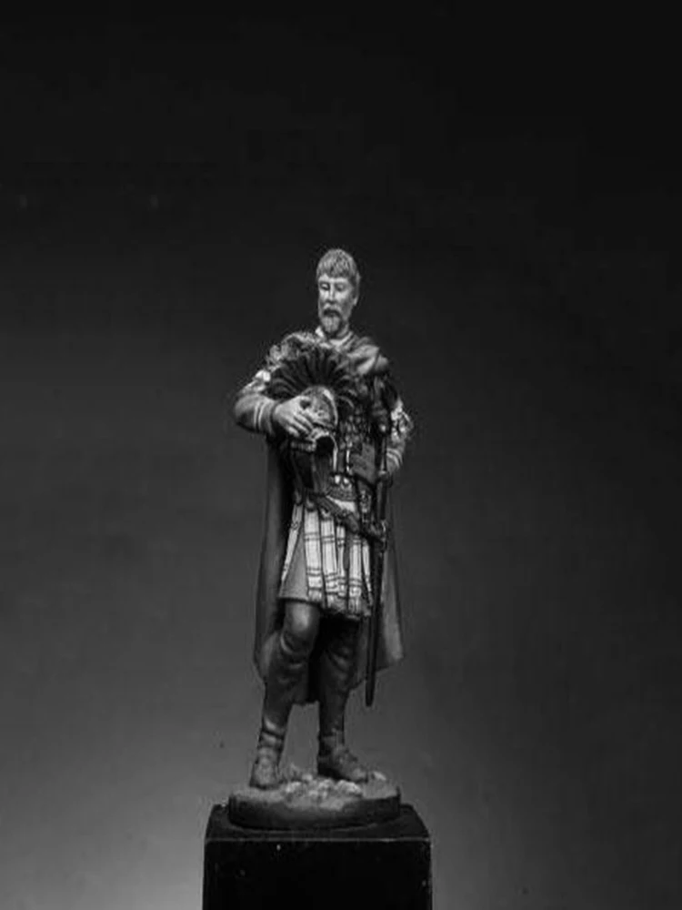 Selbst zusammenzubauendes, neues, unmontiertes 1/32 Ancient Fantasy Man Warrior Stand Resin Figure Unpainted Model Kit