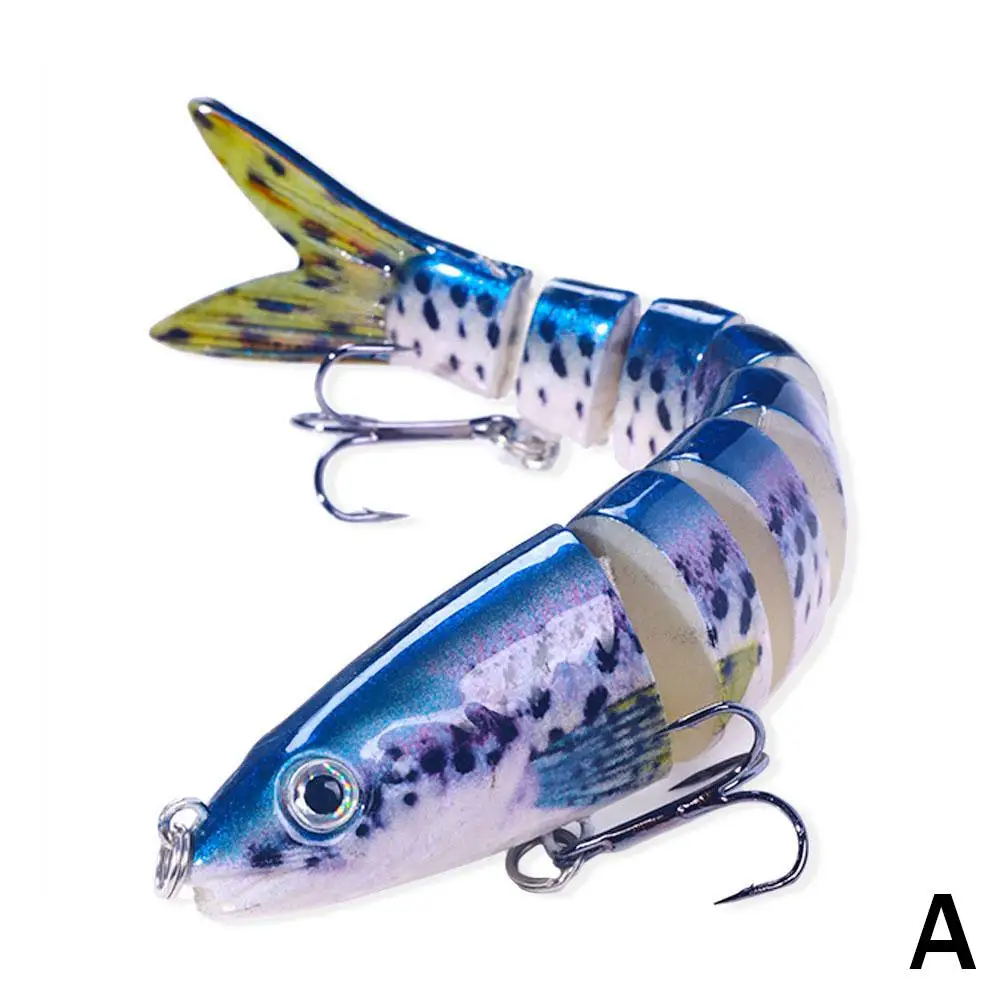 Angelköder mit mehreren Gelenken, langsam sinkender bionischer segmentierter Köder, 13,4 cm/18,6 g, Wackelgerät für Süßwasser, Salzwasser, Pesca – Detail 4