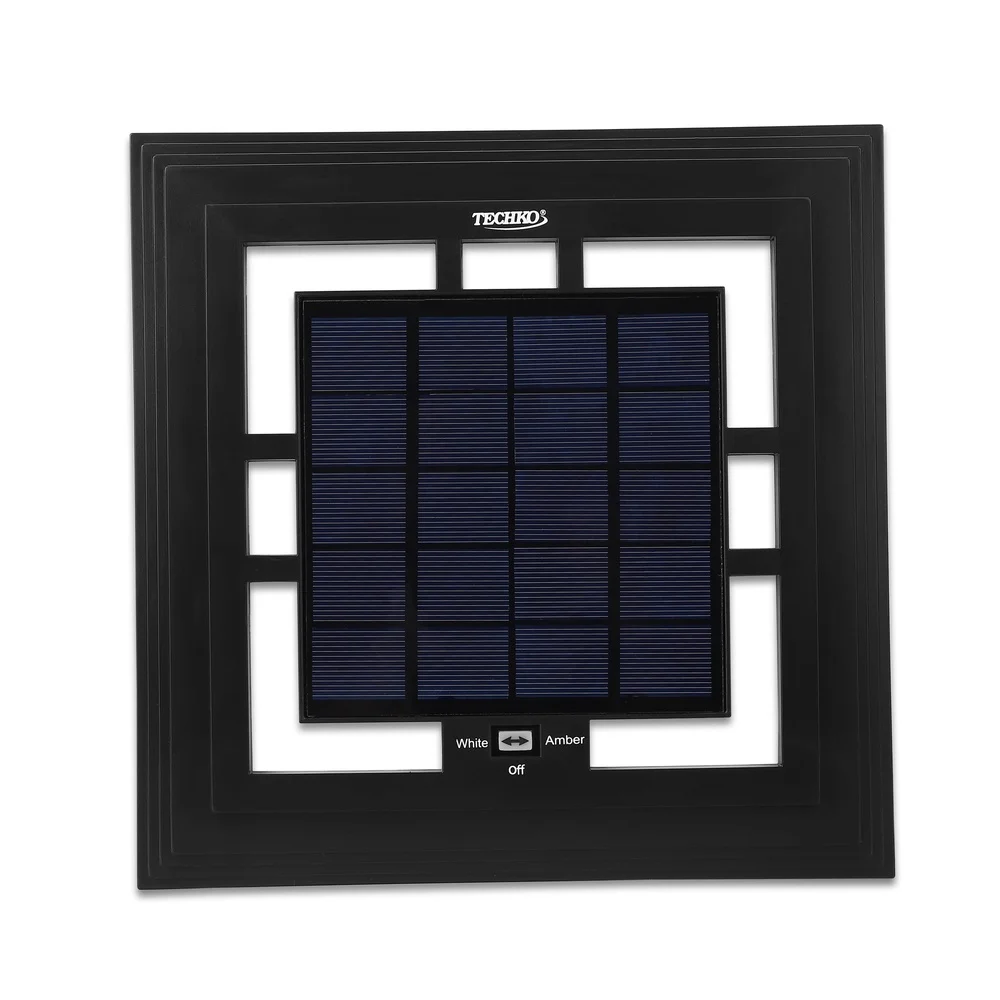 Solar Welcome Lantern Outdoor LED Light IP65 Waterproof Amber White Light 12 Hours Charge Garden Gate Home Sign 4