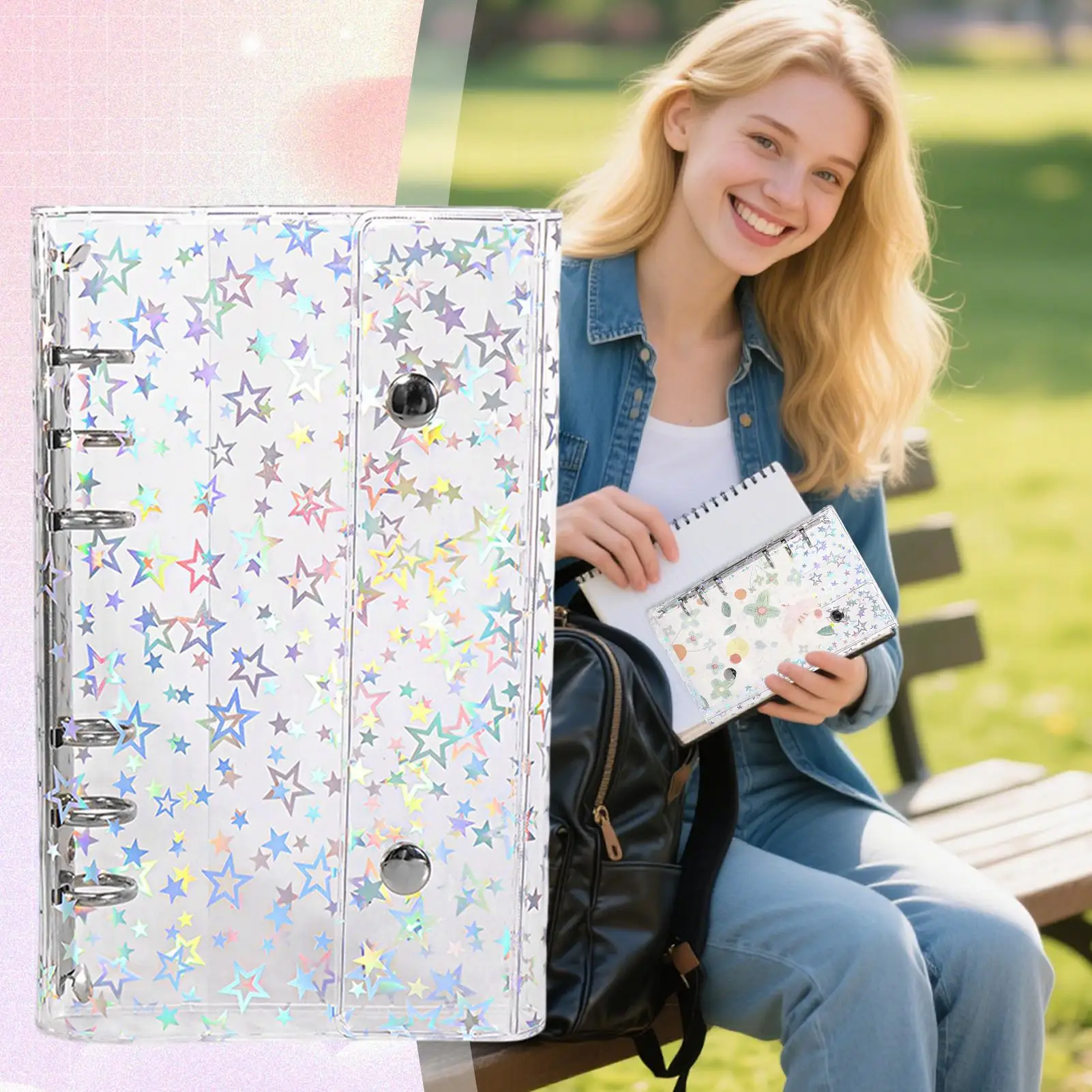 바인더 커버 휴대용 주최자 폴더 가족 학생을위한 사무실 바인더 폴더 교사 학교 통근 야외 실내 여행