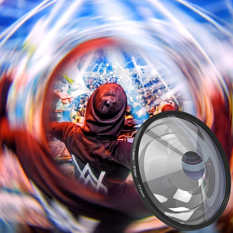 58/62/67/72/77/82mm Kaleidoscope Prism Swirl Filter Special Effects Photography Accessories Lens star filtro camara Variable Prism Lens Filter