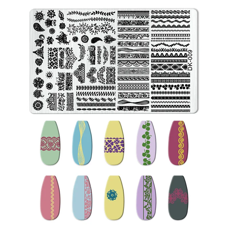 Cute Cartoon Character Stamping Plate Cute Girl dragon phoenix Nail Stamp Plates Small Elf Nail Templates for Nail Art Design 6