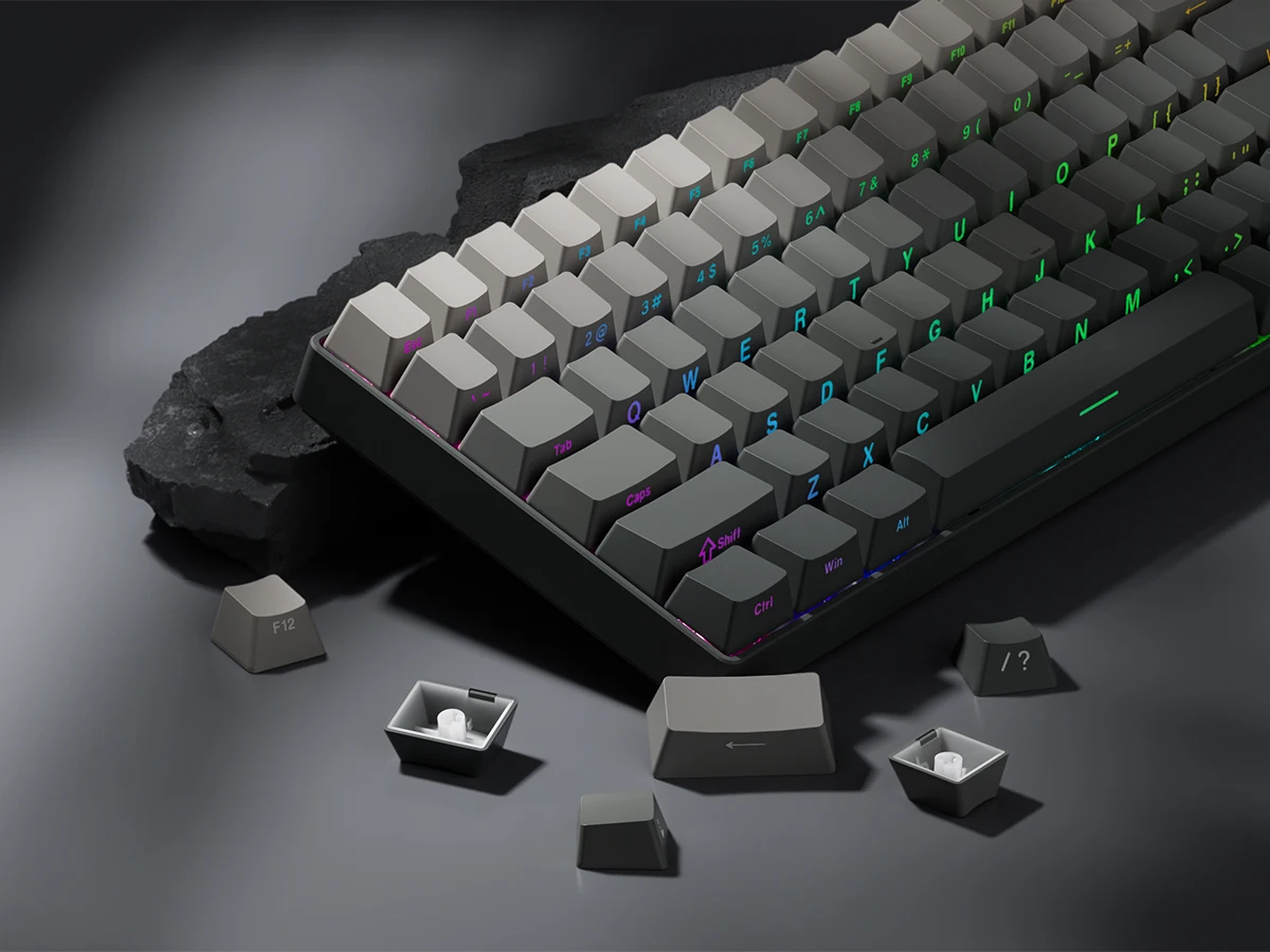 de Keycaps retroiluminados, 136 chave dia polar,
