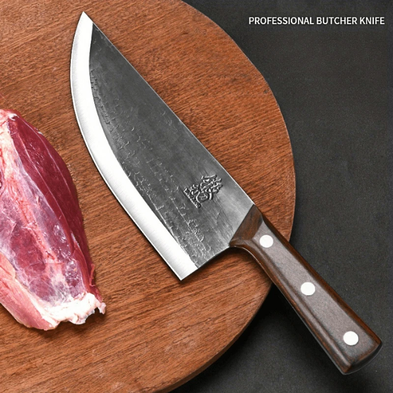 Coltello da macellaio in acciaio ad alto tenore di carbonio
