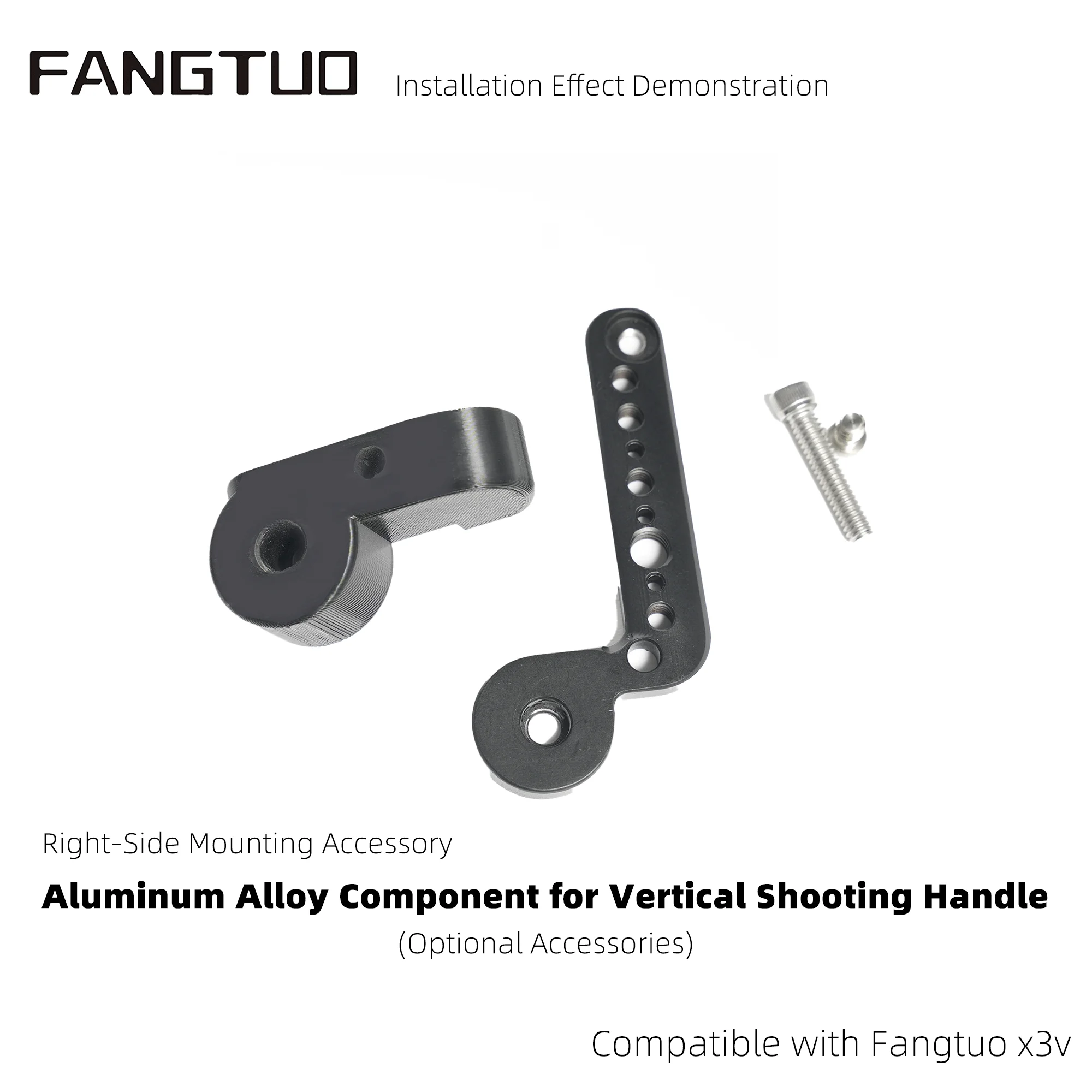 X3V Aluminum Alloy Component for NATO Handle FX3 Cage Accessories, Left-Side Ded