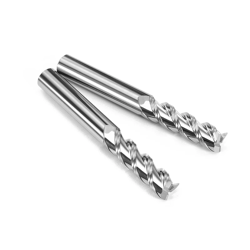 55 HRC 3 Flute EndMill For Aluminum Cutter Copper Carbide Milling