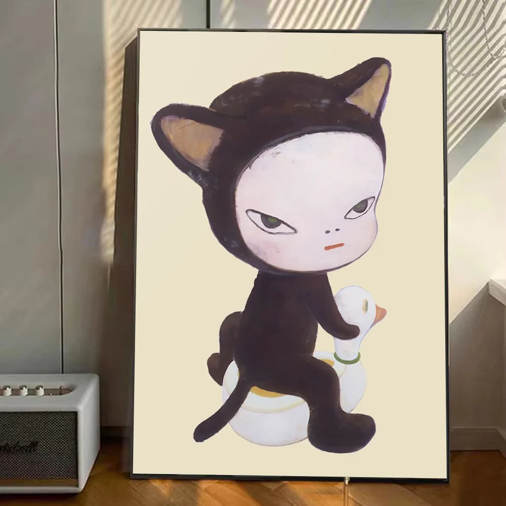 Yoshitomo Nara Dream Doll Poster canvas posters Art Wall Murals Decor Game Room Decor Gifts Kawaii HD Painting Cat Cars 5