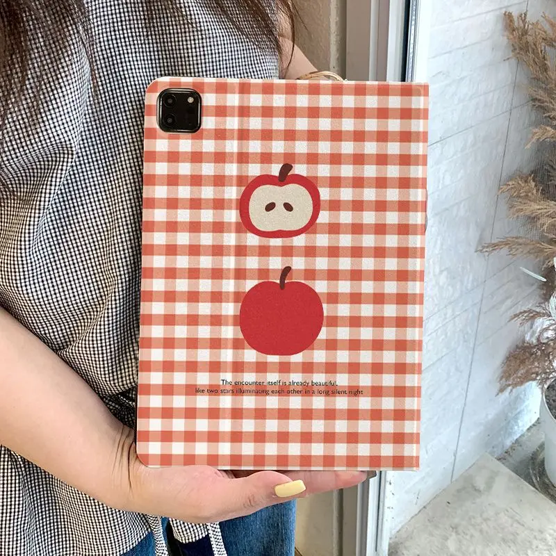 Enhanced Red Checkered Apples Tablet Case