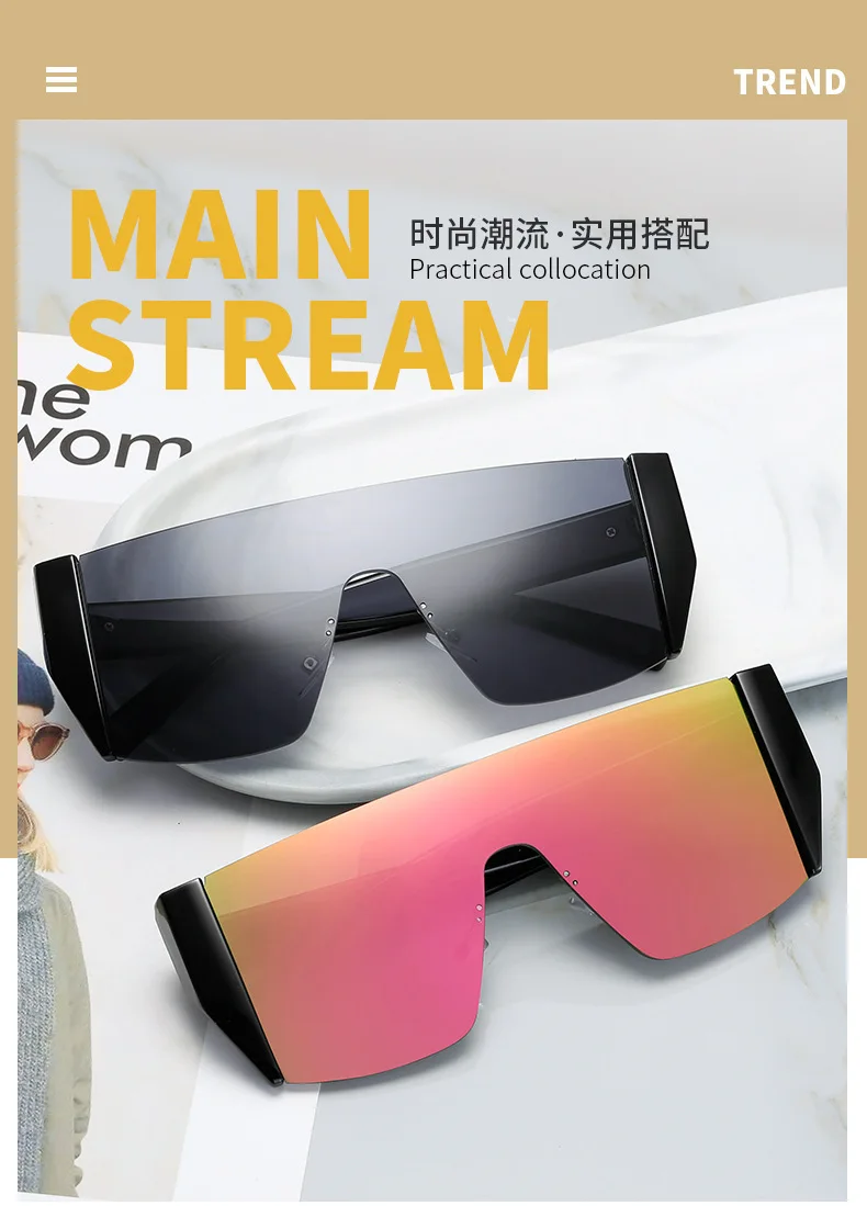 Classic Square Sunglasses For Women Flat Top Designer Shades Uv400_voghion.com