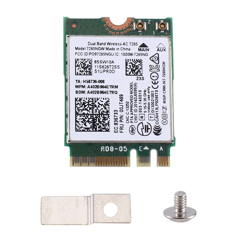 

1 шт. AC7265 7265NGW Wifi карта FRU00JT469 802.11AC NGFF BT4.0 Сменные аксессуары для Lenovo Thinkpad E550 E455 E555 Series
