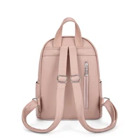 Fashionable Rivet Backpack for Women 2024 New Fashion Versatile Student School Bag Casual Simple Soft Leather Texture Backpack 2