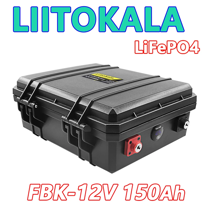 LiitoKala LiFePO4 Battery 12V90Ah 100Ah 12.8V120Ah/150Ah/200Ah/240Ah/300Ah For RV Campers Golf Cart Off-Road Off-grid