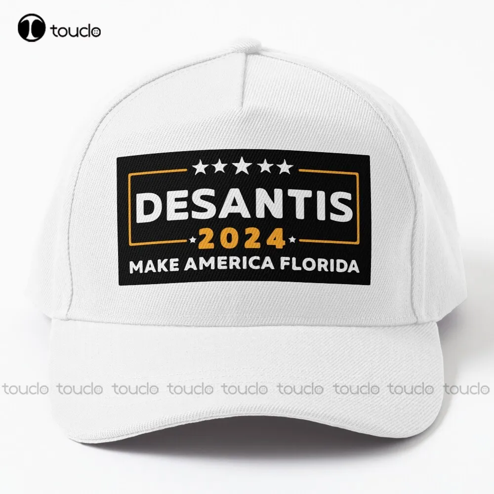 

Ron Desantis For President 2024 Desantis Campaign Baseball Cap Trucker Hats Cotton Outdoor Simple Vintag Visor Casual Caps Art