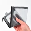 20.5x9cm Mesh Cosmetic Bag Nets Stationery Pencil Bag Case Holder Zipper Portable Lipsticks Keys Coin Charge Cable Organizer 5