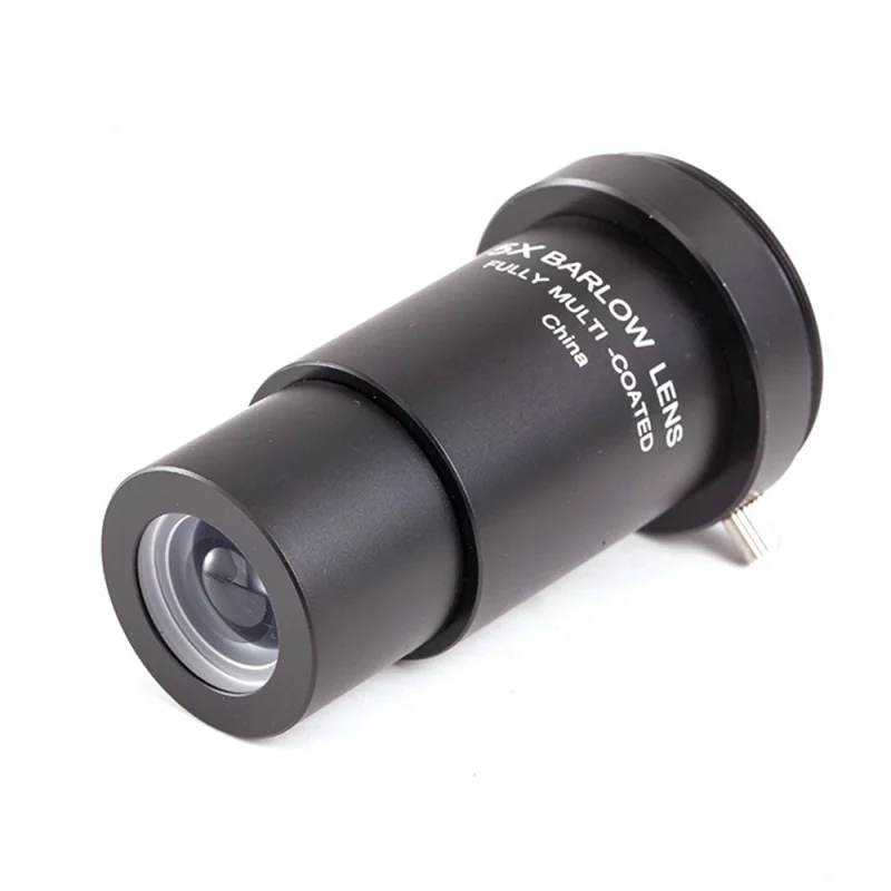 Telescope 5X Astronomical Telescope Eyepiece Barlow Lens 1.25Inch Astronomical Telescope Accessories Aluminium Alloy 3