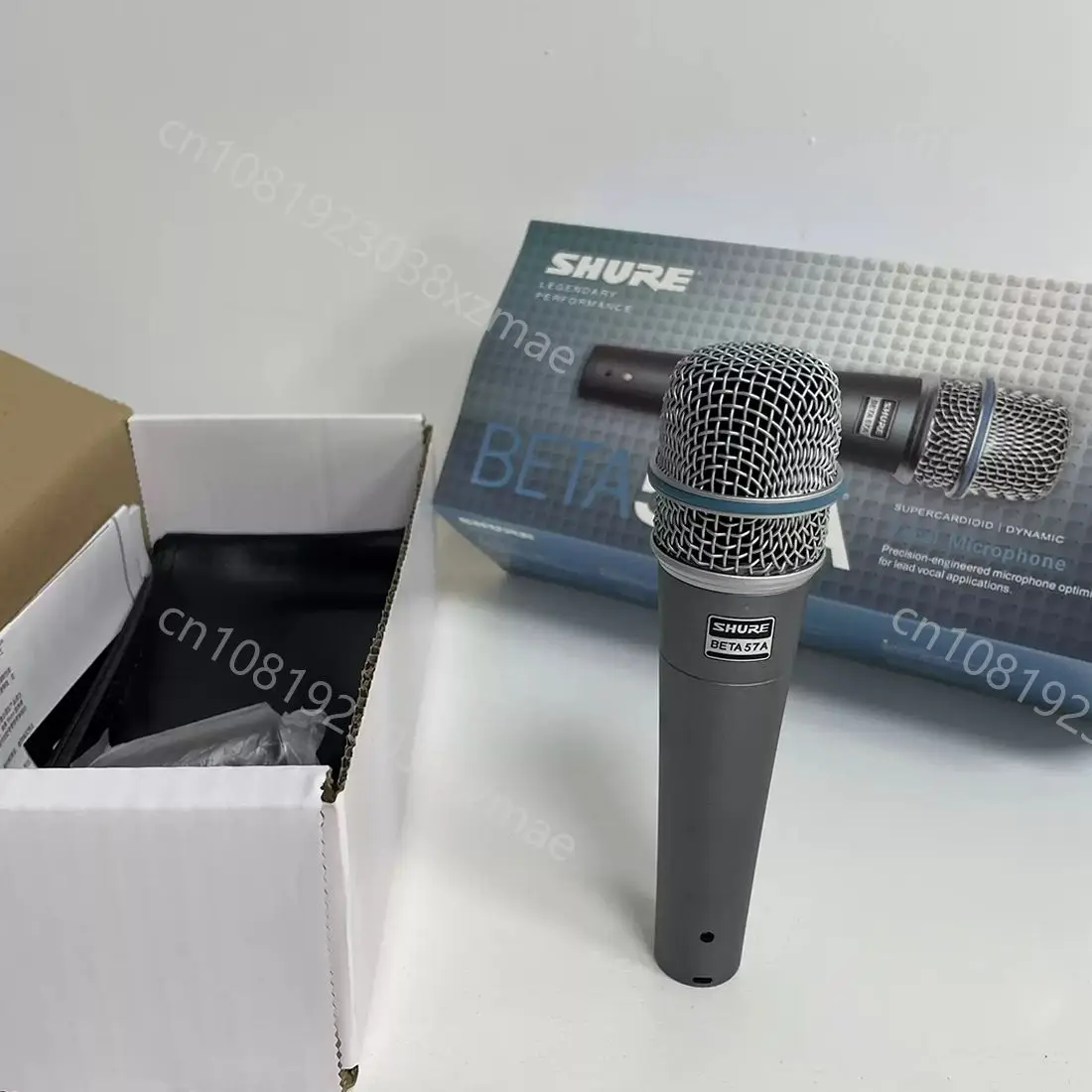2PCS SHURE BETA 57A Microphone Wired Dynamic Home Amp Studio Recording Handheld Mic for Karaoke Bar Stage Live Performance