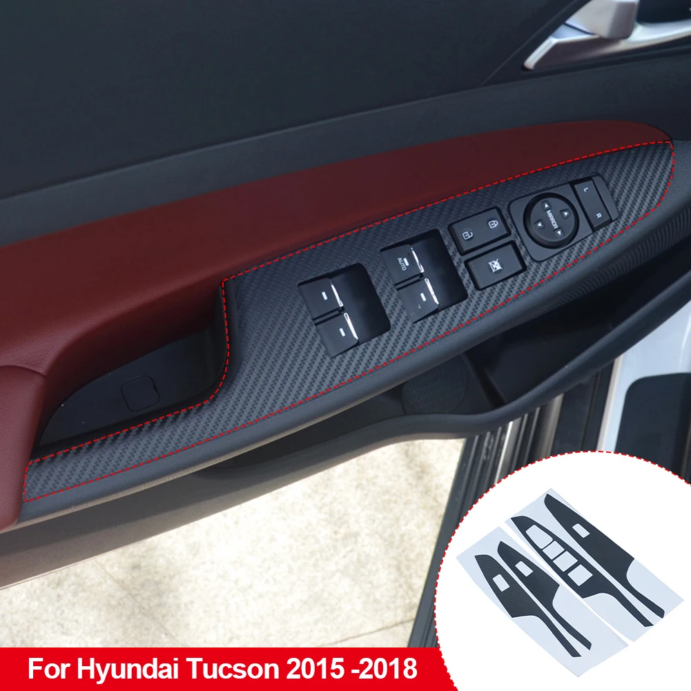 R17 karbon fiber tekerlek göbeği çıkartmalar jant sticker trim dekorasyon  i̇çin hyundai tucson 2015 2016 20172018 2019 çıkartması araba-styling  indirim