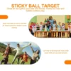 Small Blue Children Sticky Ball Vest Viscous Jersey Vest Game Props Adhesive Ball Vest with 3 Random Color Balls for Kids 4