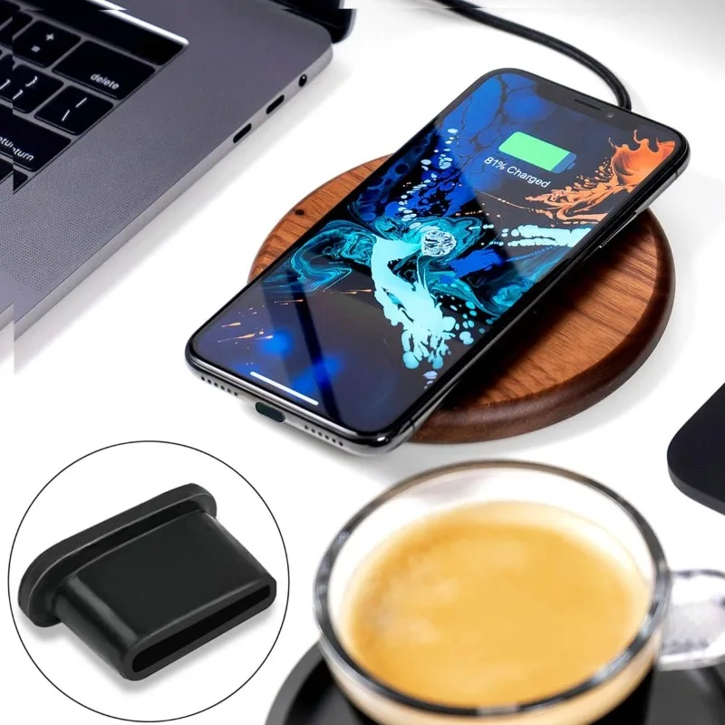 รูปสินค้า ซิลิโคนป้องกันฝุ่น USB-C สำหรับ iPhone 16 และ Android
