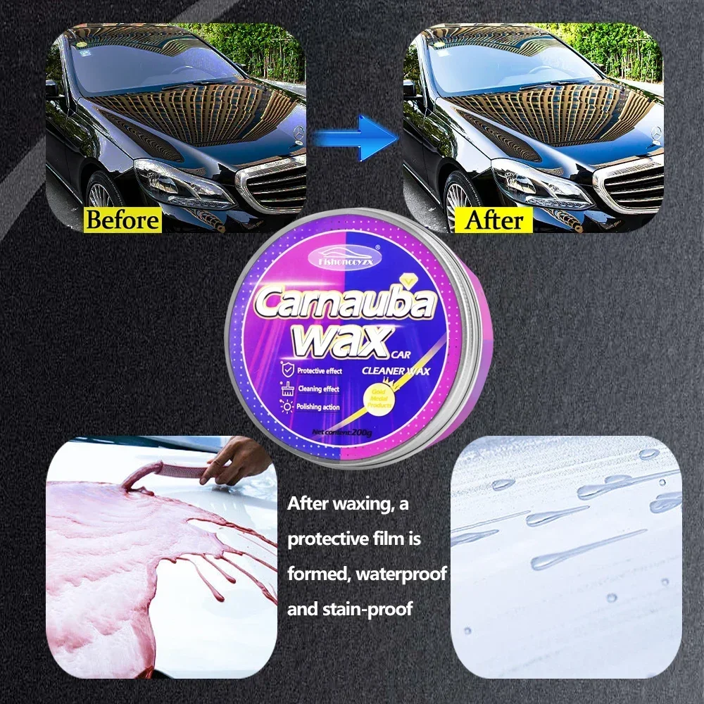 Car Wax Auto Paint Care Carnauba Paste Wax Brazilian Polishing Paste High Gloss Shine Super Hydrophobic Coating Glazing