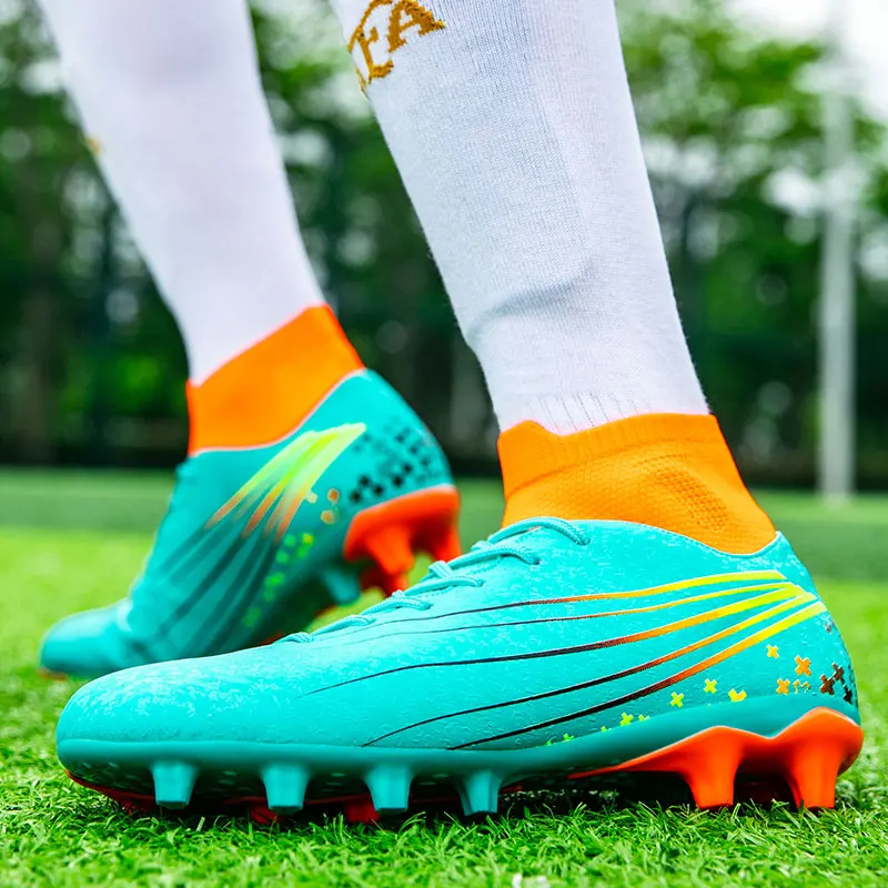 Big Size 35-47 High Top Baseball Shoes Comfortable Baseball Training Shoes Non Slip Long Spiked Sneakers Outdoor Sports