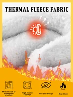 Plus Size Thermal fleece-lined leggings with for women. Features tummy control, thick soft fabric perfect for winter workouts - Image 5