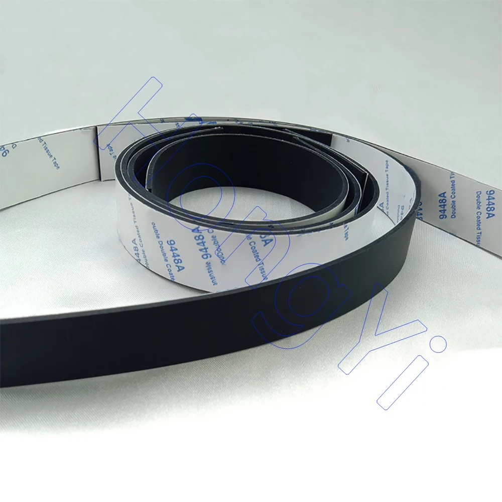 1Pcs Thick 0.5 1 1.5 2 3mm Black Silicone Rubber Strip Self Adhesive Seal Gasket Anti-skid Shock Absorption Sealing Strip silicone seal strip