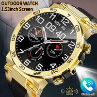 2025 LED Bluetooth appel montre intelligente hommes Sports de plein air plein écran tactile surveillance de la santé étanche Smartwatch pour IOS Android 1