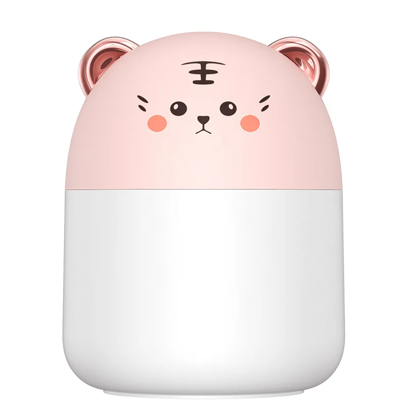 250ml Desktop Mini Air Humidifier With Colorful Atmosphere Light Cool Mist Aroma Diffuser For Home Bedroom Humidifier Purifier