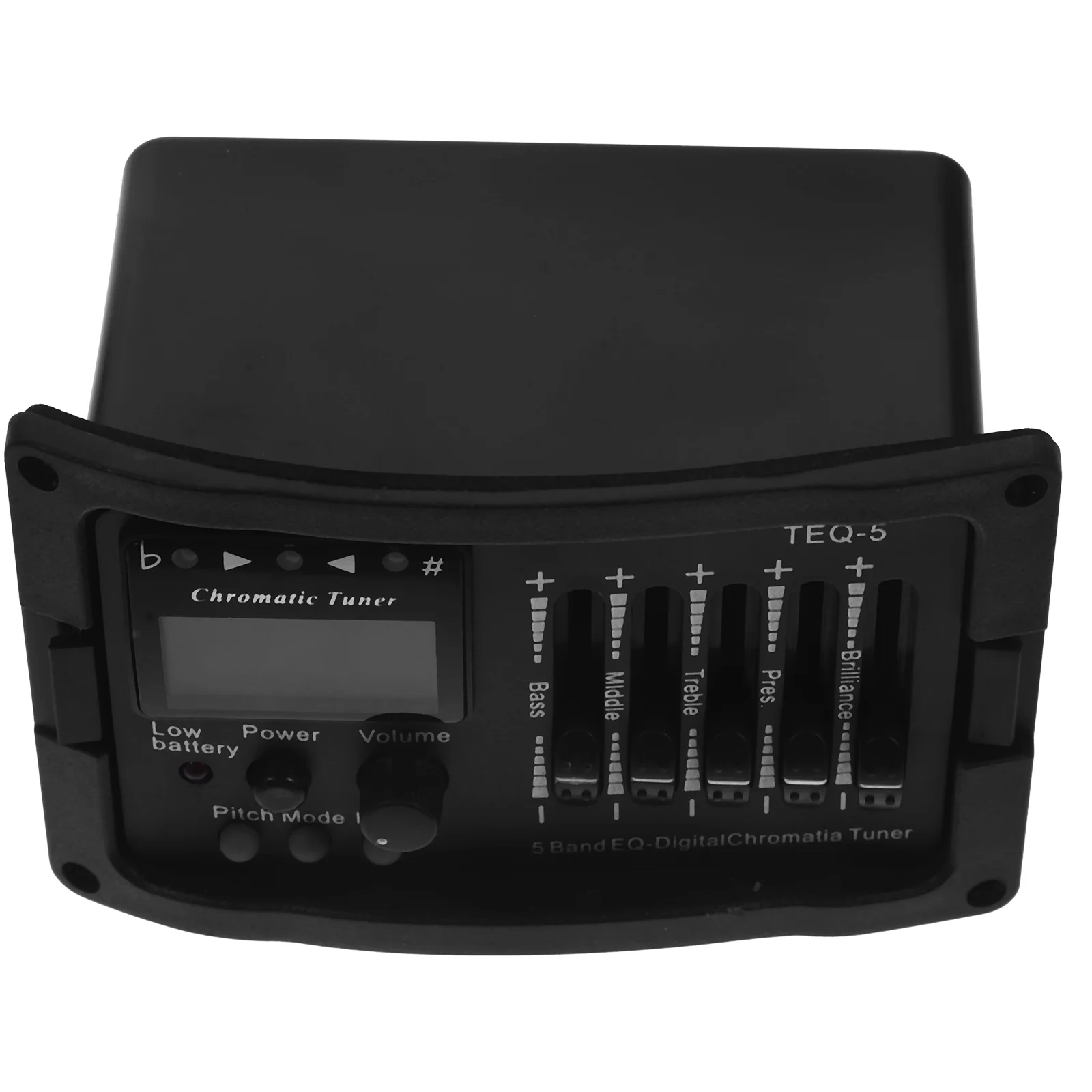 

Pre-Amp Band EQ Equalizer Pickup Electric Acoustic Guitar Tuner with Volume Control Presence Control Treble Control