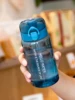 550ml/18.6oz Transparent Water Bottle Water Cup For Men Women Students With Filter And Anti-fall With Scale Sports Portable Bott 3