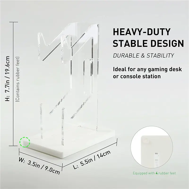 스위치 프로/시리즈 X/PS4 조이스틱 랙 스탠드-A25R용 듀얼 티어 게임 컨트롤러 홀더