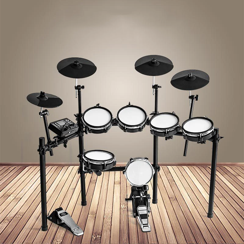 Adulti Bambini Pratica Batteria Elettronica Digitale Set Strumento Musicale Professionale Trigger Drum Kit Tamburo Music Equipment Ah50Ed