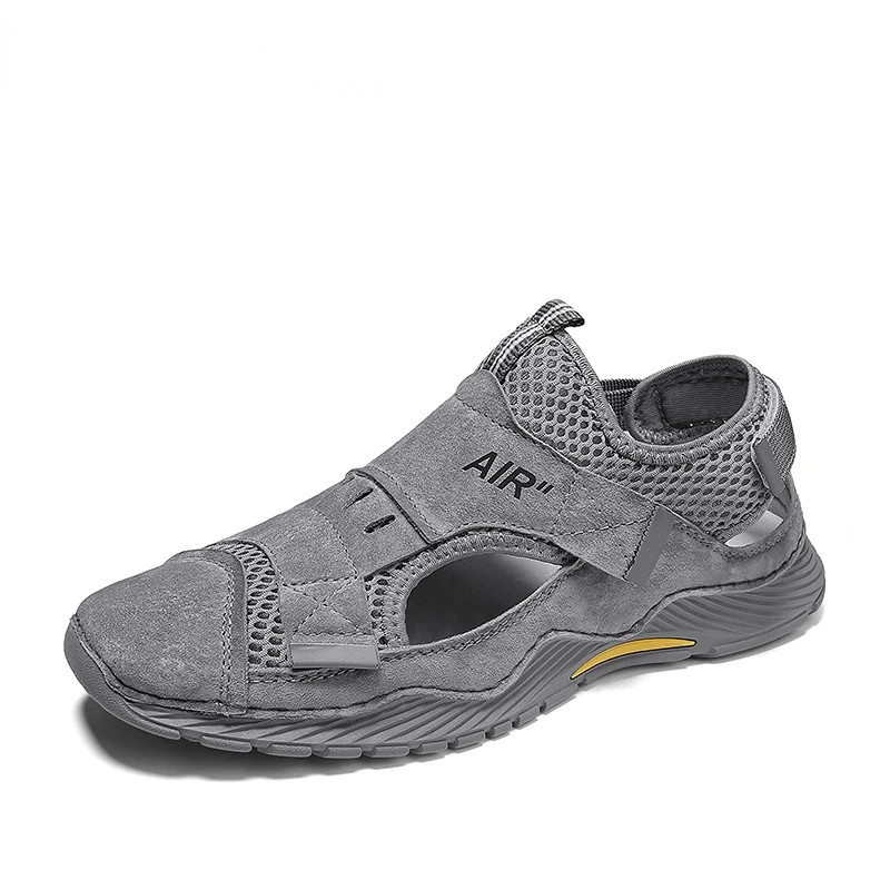 

2022 New Summer Handmade Mesh Sneakers Casual Breathable Men Shoes Outdoor Beach Wading Shoes Comfortable Mens Sandals Big Size