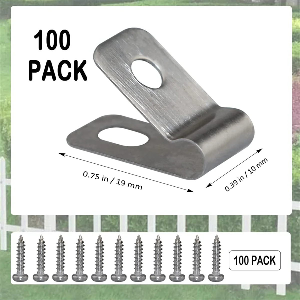 Wire Fence Clips Fence Wire Clamps Aluminum for 12-16 Gauge 100 Pieces