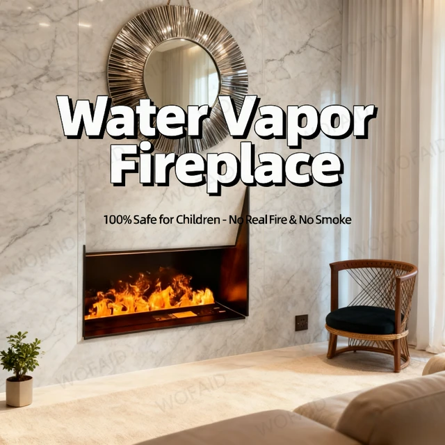 เตาผิงไฟฟ้า แหล่งกำเนิดแสง LED แผงบางเฉียบ เตาผิงแบบ 3 มิติ พร้อมเทคโนโลยีการพ่นไอน้ำแบบเงียบ - เทคโนโลยีไอน้ำแบบเงียบ 1